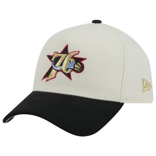 New Era Womens Philadelphia 76ers NBA 940 A-Frame Suede HWC Cap - Adult - Chrome / Black Chrome