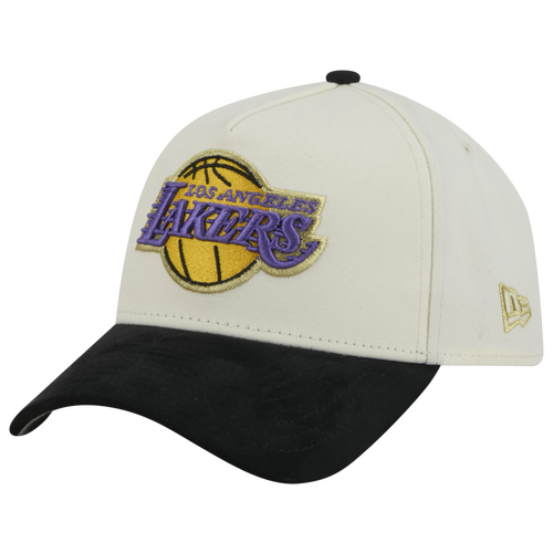 New Era Womens Los Angeles Lakers NBA 940 A-Frame Suede HWC Cap - Adult - Chrome / Black Chrome