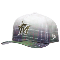 Men's - New Era MLB Plaid Cap - Optic White