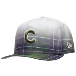 Men's - New Era MLB Plaid Cap - Optic White