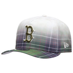 Men's - New Era MLB Plaid Cap - Optic White