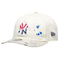 New Era MLB Paint Splatter Cap - New Era Chrome White