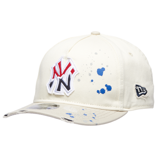 MENS - New Era MLB Paint Splatter Cap - Chrome White