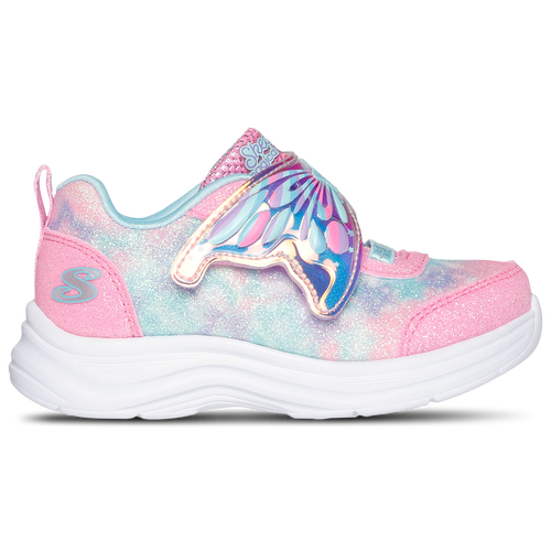 Shop Skechers Girls   Glimmer Kicks Magical Wings In Pink