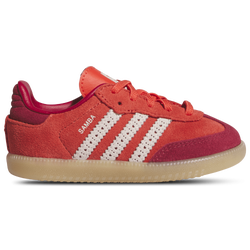 Girls' Toddler - adidas Originals Samba   - Bright Red/Cream White/Team Victory Red