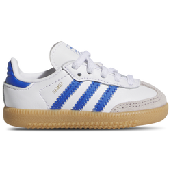 Boys' Toddler - adidas Originals Samba  - White/Blue/Gum