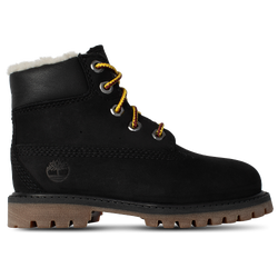 Boys' Toddler - Timberland 6" Premium Sherpa  - Black/Gum