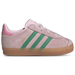 Girls' Toddler - adidas Originals Gazelle   - Clear Pink/Court Green/Gum