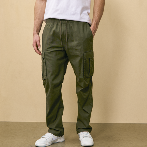 Csg Mens  Essential Cargo Pants In Olive