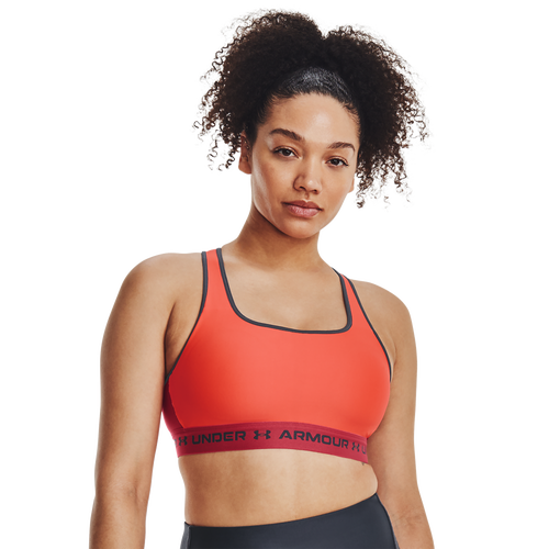 Buy Under Armour Crossback Mid Bra In Red
