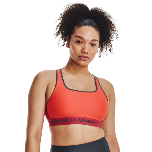 

Under Armour Womens Under Armour Mid Crossback Bra - Womens After Burn/Chakra Size M