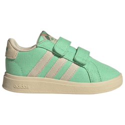 Boys' Toddler - adidas Grand Court - Green/Beige