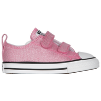 Kids pink glitter clearance converse