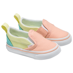 Girls' Toddler - Vans Classic Slip On - Pink/Yellow/White