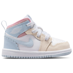 Half Blue/Pale Ivory/White