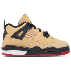 Boys' Toddler - Jordan Retro 4  - Sesame/Fire Red/Black