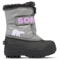 Girls' Toddler - Sorel Snow Commander  - Black/Grey