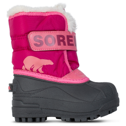 Girls' Toddler - Sorel Snow Commander  - Black/Pink