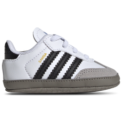 Boys' Infant - adidas Originals Samba Crib  - White/Black/Clear Granite