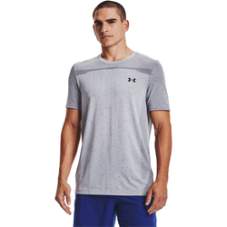 Men's - Under Armour Seamless SS Training Top - Grey