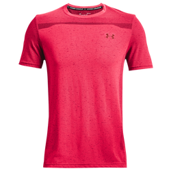 Men's - Under Armour Seamless SS Training Top - Penta Pink/Black Rose
