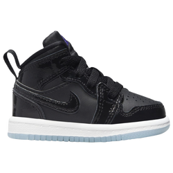 Boys' Toddler - Jordan Air Jordan 1 Mid SE   - Black/White/Dark Concord