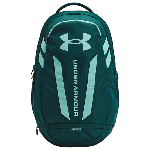 Shop Under Armour Hustle Backpack 5.0 In High Vis Yellow/radial Turquoise