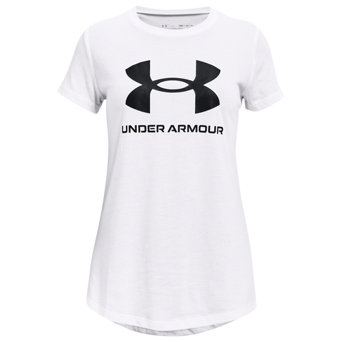 

Girls Under Armour Under Armour Sportstyle Logo T-Shirt - Girls' Grade School Black/White Size XL