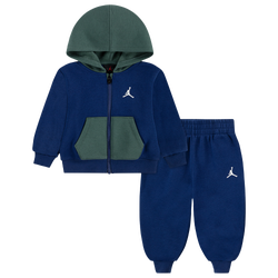 Boys' Preschool - Jordan Brooklyn Fleece Full-Zip Set  - Blue Void