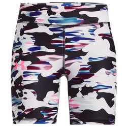 Girls' Grade School - Under Armour Armour HG Bike Shorts - White/Pink Punk/Pink Punk