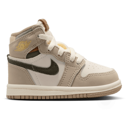 Girls' Toddler - Jordan AJ1 Retro High OG - Tan/White