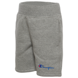 Boys' Preschool - Champion Heritage Premium Fleece Short - Gray/Gray