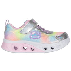 Girls' Infant - Skechers Flutter Heart Lights  - Silver/Multi