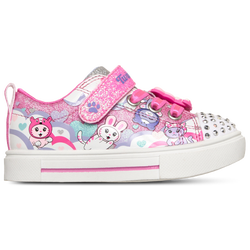 Girls' Toddler - Skechers Twinkle Sparks Kitten  - Pink/Multi
