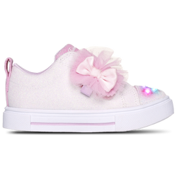 Girls' Toddler - Skechers Twinkle Sparks Glitter Gems  - Pink/White