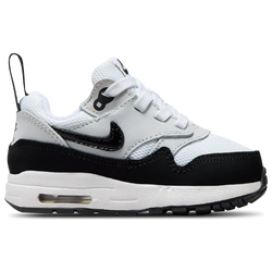 Boys' Toddler - Nike Air Max 1 EasyOn  - White/Black/Summit White