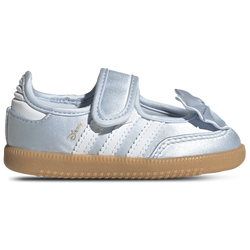 Girls' Toddler - adidas Samba Jane - White/Blue