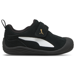 Girls' Toddler - PUMA Kitten Premium V  - White/Black/Gold