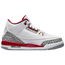 Jordan Retro 3 - Boys' Grade School White/Cardinal Red/Cement Grey