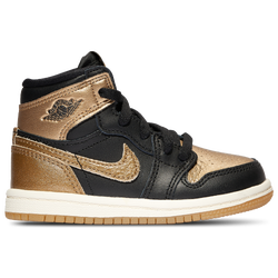 Boys' Toddler - Jordan Retro 1 High OG - Black/Gold