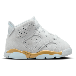 Girls' Toddler - Jordan Retro 6  - Grey/Blue/Gold