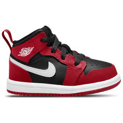 Boys' Toddler - Jordan AJ 1 Mid  - White/Black/Red