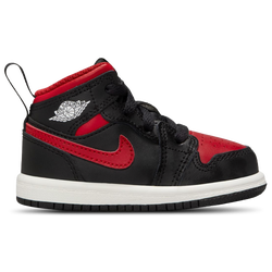 Boys' Toddler - Jordan AJ 1 Mid  - Black/Red/White