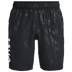 Under Armour Woven Emboss Shorts - Men's Black/White