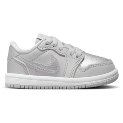 Boys' Toddler - Jordan AJ1 Retro Low OG  - Grey/Silver/White