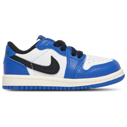 Boys' Toddler - Jordan AJ1 Retro Low OG  - White/Black/Blue