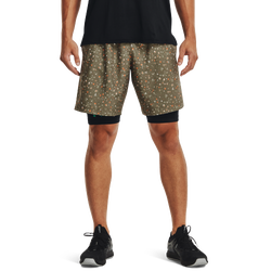 Men's - Under Armour Woven Adapt Shorts - Green/Green