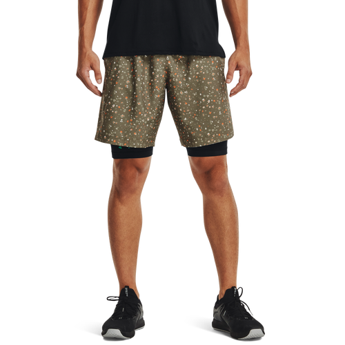 

Under Armour Mens Under Armour Woven Adapt Shorts - Mens Green/Green Size M