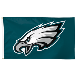 Adult - WinCraft Philadelphia Eagles 3x5 Deluxe Flag - Midnight Green/Black/Silver