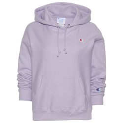Women's - Champion Reverse Weave C Logo Hoodie - Purple/Purple
